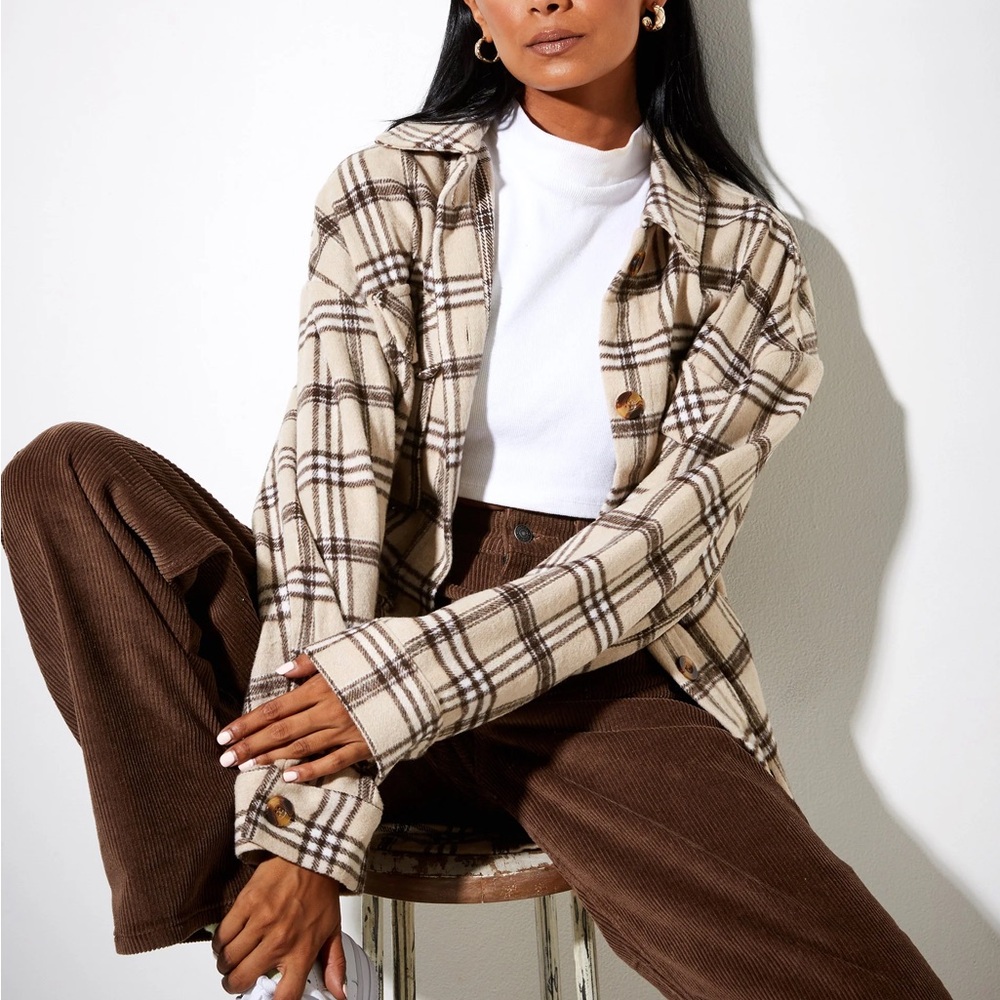 Oversized Burberry style flannel
